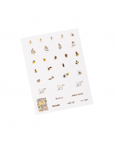 Nail stickers Botanical Gold - Holographic